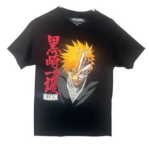 Bleach Anime Ichigo Kurosaki T-Shirt By Ripple Junction Small Black 100% Cotton